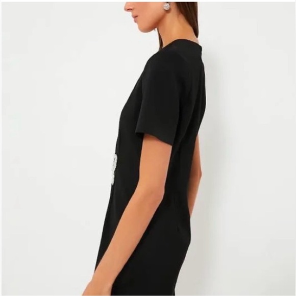 Hyacinth House bow patches faux wrap black dress size XL - Picture 4 of 10